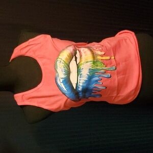 MUA rainbow lip Tank Top Size XL